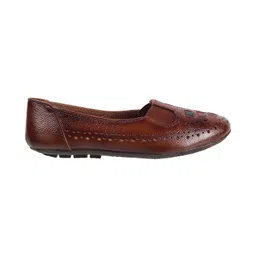 mochi Women's Faux Leather Fashion Casual Ballerina Shoes image 2