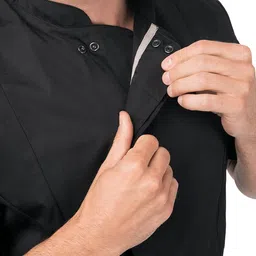 chef works Men's Bristol Signature Series Chef Coat, Black, Small image 2