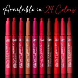 BeautyBerry Poppins Matte Lip Crayon Lipstick for Women Long Lasting Non Transfer Lip Crayon Smudge Proof & Waterproof Lipstick Enriched with Jojoba Oil & Vitamin E (23 - Naughty Nudit) image 5