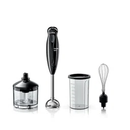 Bosch 400 Watts Steel Leg Hand Blender With Beaker, Chopper And Whisker (Black) Ms1Bg1151I image 1