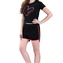 style dunes Women's Cotton Printed Top and Shorts Set Pack of 1 image 4