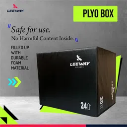 Leeway 3 in 1 20 Inch 24 Inch 30 Inch Foam Plyometric Jump Box for Jumping Exercise| Plyo Box, High Jump Stand, Soft Box, Crossfit Box, Jumping mat, Gym Box, plyometric Box, Gym Jumping Box image 2