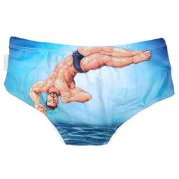 taddlee Sexy Men Swim Briefs Bikini Sexy Swimwear Swimsuits Blue Swimming XXL (M) image 4