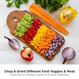 Clearline Quad Pro Maxi Chopper - 400W Full Copper Motor. 1.5L Stainless Steel 304 Food Grade Bowl with Efficient Quad Blade Design & Non-Slip Rubber Base for smooth operation image 4