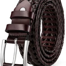 bulliant Mens Belts,Bulliant Leather Woven Braided Belts for Men Casual Jeans Golf,Anyfit,Gift Boxed image 1
