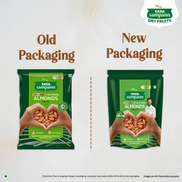 Tata Sampann Pure California Almonds/Badam Whole, 500g, Real Nuts, High in Fiber, Badam Giri, Rich in Protein, Magnesium, Phosphorus and Dietary Fibre, Nuts & Dry Fruits image 4