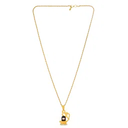 mahakaal jewels Gold Plated Om Lord Shiva Shiva Shivling Mahadev Bholenath Bahubali Inspired Chain Pendant Locket Necklace for Men and Women image 2
