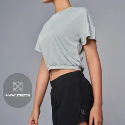 ryz Active Wear Shorts for Women with Secured Pockets, Stretchy Stylish Back, Ultra-Soft and Breathable image 2