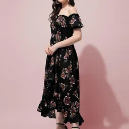oomph! Women's Crepe A-Line Maxi Dress image 3