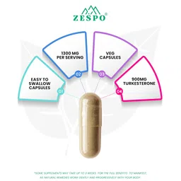 zespo Turkesterone Supplement - Enhanced with Tongkat Ali & Tribulus Terrestris for Muscle Growth, Strength & Vitality Support - Natural Energy & Testosterone Booster. image 5
