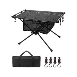 BNF Folding CING Table with Carry Bag Portable Desk for Travel Picnic Black with Mesh Bag | Sporting Goods | Outdoor Sports | Camping & Hiking | Camping Furniture image 1