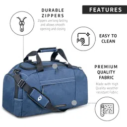 travalate 45L 3-Way Duffle Backpack Bag for Men | Luggage Carry Duffle for Travel with Shoe Compartment – Blue image 4