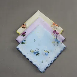 lyla 3x18 Pieces Women Soft Cotton Handkerchiefs Wedding Party Hankie Kerchiefs image 3