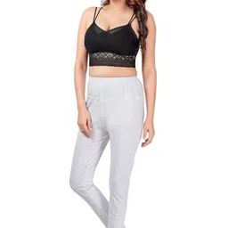 fly free Plus Size Churidar Full Length Leggings for Women image 4
