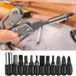 GOTTIDO Multitool Tool 24 in 1,Foldable Stainless Steel Multifunctional Pliers with Screwdriver Bits,Multifunctional Pliers,Portable Multi Tool Outdoor for Camping,Hiking,Repairing (24 In 1 Multitool) image 5