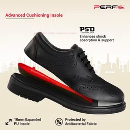 perf PB 69 Oxford Safety Shoes - Steel Toe, Breathable, Slip-Resistant, Antistatic image 4