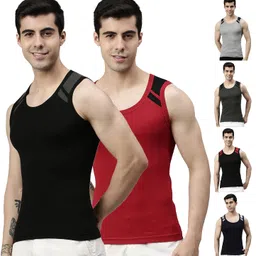 lux cozi Men's Solid Regular Fit Vest image 1