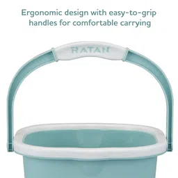 RATAN PLASTICWARE Premia Bucket (5L X 1) - Mint|Light Weight and Easy to Carry|Perfect for Use in Bathrooms, Kitchen & Wet Utility Areas image 5