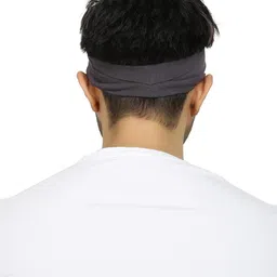 Multifunctional Sweat Wicking Cotton Foldable Headband for Men & Women by BISMAADH image 3