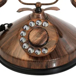 generic Decor Antique Copper Antique Finish Decorative showpiece Telephone (Non Working) image 4