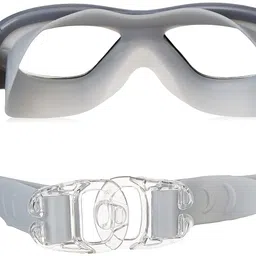 i-swim SWIMMING SHORTS V-216 BLACK BLUE PIPING SIZE 3XL WITH GOGGLES SILICONE IS-SG LARGE WITH BOX GREY AND 100% SILICONE SWIMMING CAP PLAIN RED image 3