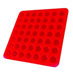 krokio KROKIO® - Ghee Diya Batti Making Mould 49 Cavity Red Color Multipurpose Use (Silicone) image 4