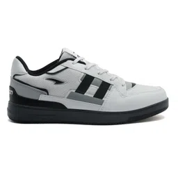 asian Men's JASPER-18 WHTBLACK Casual Sneaker Shoes with Synthetic Upper Lightweight Comfortable Mid Top Sneaker Shoes for Men's & Boy's image 2