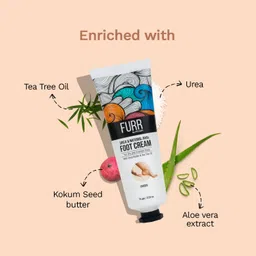 FURR By Pee Safe Urea & Natural AHAs Foot Cream | Unisex | For Dry & Cracked Heels | Deeply Hydrates, Repairs & Exfoliates | Shea Butter | Tea Tree Oil | Aloe Vera Extract | 75g image 3