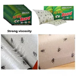 yindella Fly Trap Sticker Paper for HouseFly for Insect in Garden & Farm for Indoor or Greenhouse HouseFly Use (20 pcs) image 2