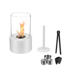 enakshi (label) Creations Table Mini Fireplace Portable Winter Burner for Camping Patio Dining Room|Home Decor|Figurines image 4