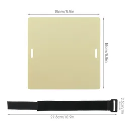 tattoo gizmo Tattoo Skins Fake 15x15cm 3mm thick 2-Sided Blank Practice Tattoo Skin with Band Soft Silicone Material - 1 pc image 2