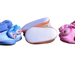 kezle Adorable Baby Teddy Booties: Multicolored, 1 Pair, for 3 to 9 Months image 5