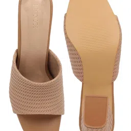 iconics Women ComfortableBlock Heel Round Toe Strapless Fashion Shoes for Daily use, Office use, Casual use image 3