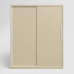 GODREJ INTERIO Almirah Slide N Store XL Plus 2-Door Steel Sliding Wardrobe for Clothes (Textured Oatmeal), 1-Year Warranty, 7 Shelves, 2 Drawers image 2