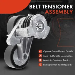 A-Premium Driver Belt Tensioner Assembly with Pulley Compatible with BMW E82 E90 Series 135i 535i 08-10 335i 07-10 335is 335xi 535xi 2008 3.0L image 2