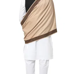 weavers villa Men's Woven Border Woollen Lohi/Shawl, 125cm x 250cm image 3