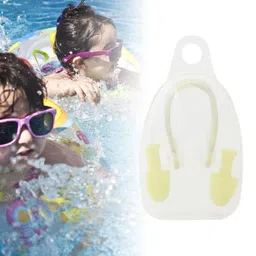 fashionmyday Fashion My Day® Swimming Ear Plugs and Nose Clip Earplugs and Nose Clip Set Swimmer Dive Yellow | Sporting Goods | Water Sports | Swimwear & Safety | Swim Caps| Nose Clip & Earplug Sets image 5