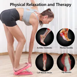 Wrixty Adjustable Professional Calf Stretcher Incline Portable Slant Fitness Pedal Balancing Board Plate for Rib Heel Hamstring Achilles Leg Calves Muscle Exerciser (Balancing Fitness Board) image 5