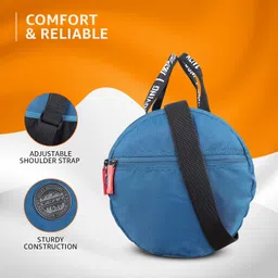 gear Inspired Alive Moving 34 Ltrs Blue Travel Duffle for gym, sports, training (DUFINDAVMVG05) image 3