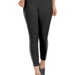 mehrang Women Slim Fit High Waist Gym Workout Tights with 4 Ways Stretchable Scoot Proof Yoga Leggings image 2