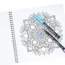 Brustro DIY Mandala Colouring Book 9"x9" 160 GSM 25 Perforated Sheets image 4