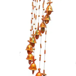 ps shevin PS SHEVIN@WindChimes Hanging Bell for Good Luck Terracotta Wind Chime Home Decorative Hanging Bell for Outdoor Garden Home Office_zs44 image 1
