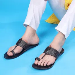 countless steps Kolhapuri chappal for men| kolhapuri slippers for men| kolapuri chapal men| leather slippers for men| leather chappal for men-F-PARENT A13 image 5