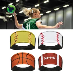 club bollywood Generic Sports Hairband Athletic Headband Sweat Absorbent Head Band Running Headband Softball Yellow|Sporting Goods | Fitness, Running & Yoga | Clothing & Accessories image 5