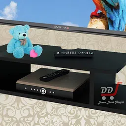 dds dream decor shoppee Set Top Box, WiFi Modem Stand as Display Rack for Living Room (Black) image 4