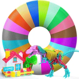 TRADIENT 10 Colors PLA Wires Filament Refills for 3D Printing Pen and 3D Printer | Best Gift for Kids and Adults | Creative Modelling, Arts & Craft and Education | Compatible for 3D Pen & Printer image 1