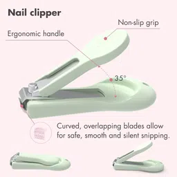 HAPPY BORN Baby Nail Kit, 4-in-1 Baby Nail Care Set with Cute Case, Baby Nail Clipper, Scissor, Nail File & Tweezer, Baby Manicure Kit and Pedicure kit for Newborn, Infant, (Multicolor, Pack of 1) image 2