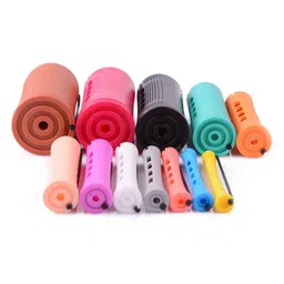 saz dekor SAZ DEKOR® 4xCurl Cold Wave Perm Rods Curling Hair Curly Wavy Rod Set Women Girls 50Pcs 0.9cm|Waterproof Cosmetic Bags with Big Compartment | image 5