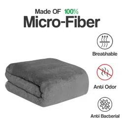 UrbanLeaf Microfiber Large Bath Towel | Quick Dry Super Absorbent - Bath Towel for Men and Women | Grey | Towel for Bath, Travel, Gym, Beach, Pool, and Yoga (70 X 140 CMs) image 2