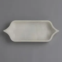 Stone Essential Maroc 12 inch Large Marble Urli Bowl for Home Decor, Pooja Room, Serving and Gift (White - Polished) image 5